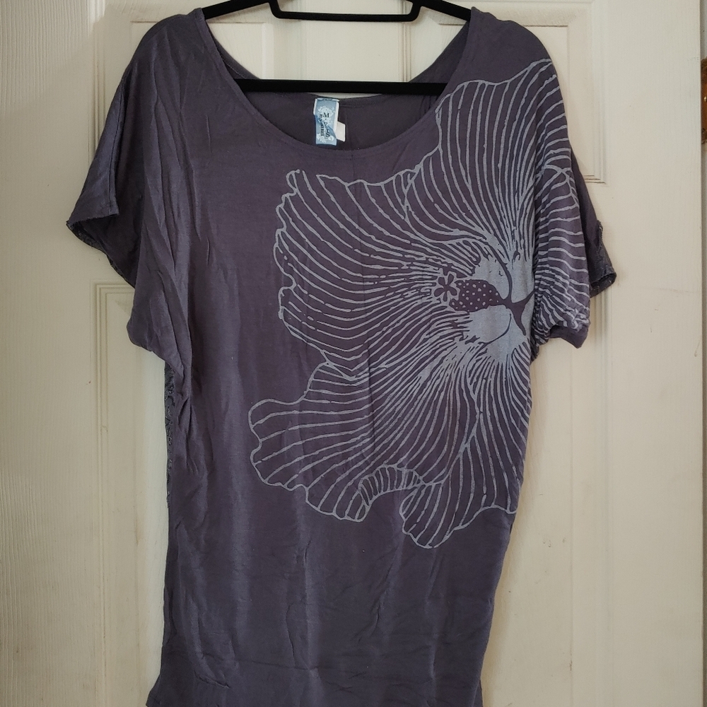 Floral Crew neck Lace Top